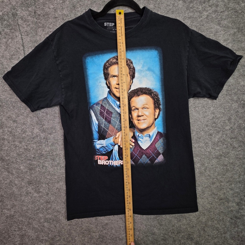 Step Brothers Movie Graphic T-Shirt Mens Medium Black Will Ferrell John C Reilly - Picture 4 of 10
